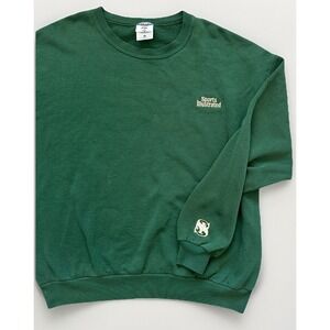 Vtg Sports Illustrated Golf Jerzees Sweatshirt Mens XL Green Embroidered 90s USA